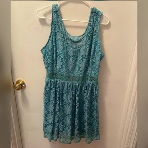 Teal Dillard’s dress